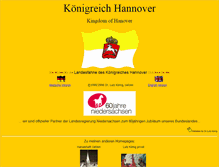 Tablet Screenshot of koenigreich-hannover.de